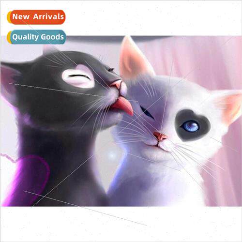 new couple cat diamond painting full diamond living room sma