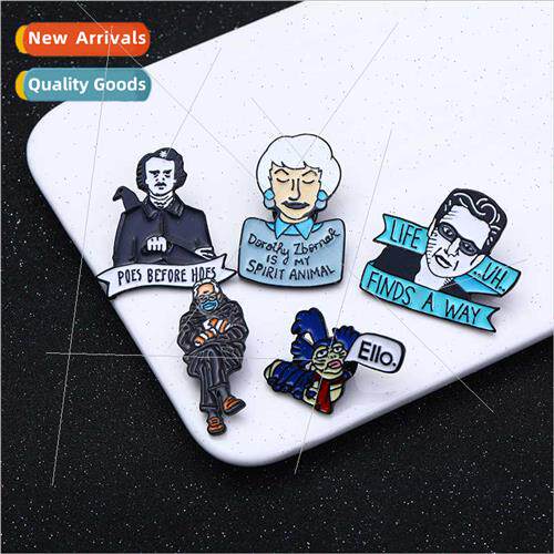 Creative personalized oil drop brooch cartoon character allo