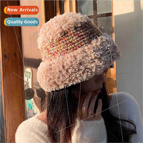 che plush handmade wool cap children Korean wool fisherman h