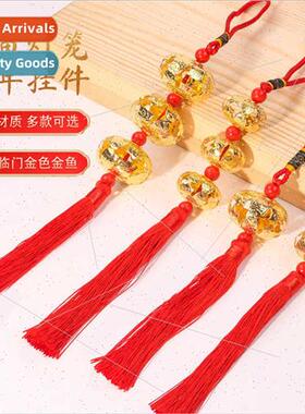 Fortune Fish Lantern Hanging 2024 Chinese New Year Red Small