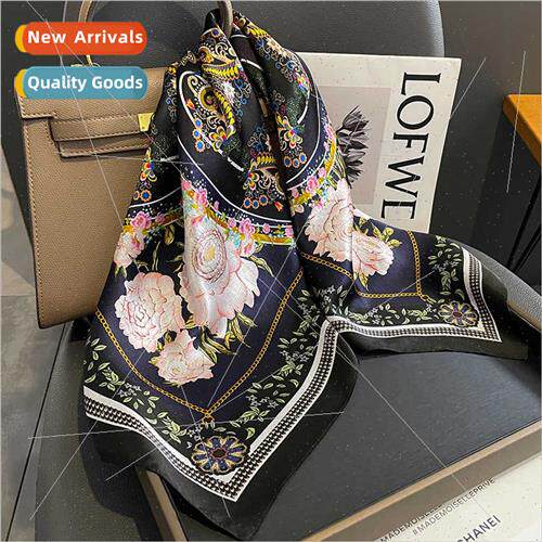 lk scarf female fashion temperament 70 silk square scarf mul
