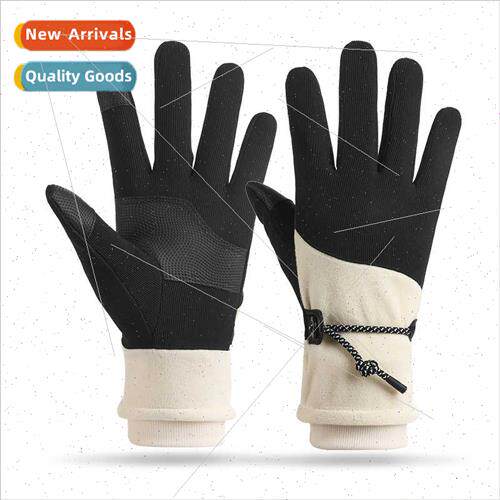 Autumn winter warm gloves 适用women outdoor thickening cold
