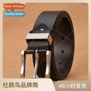 casual pin wide tide belt real buckle men new