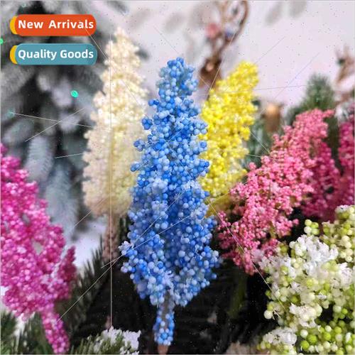Christmas decorations mulation wheat ears colorful ears pink
