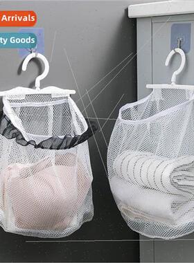 Bathroom organizer wall hanging dirty clothes basket hanger