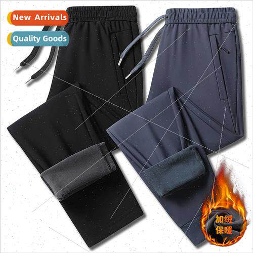 Large size L-8XL winter thickened warm cotton pants men new