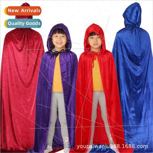 Halloween cape stage permance party costume red cape cosplay