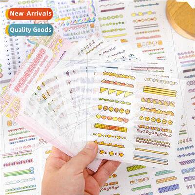 Girls handbook stickers border material washi handbook stick
