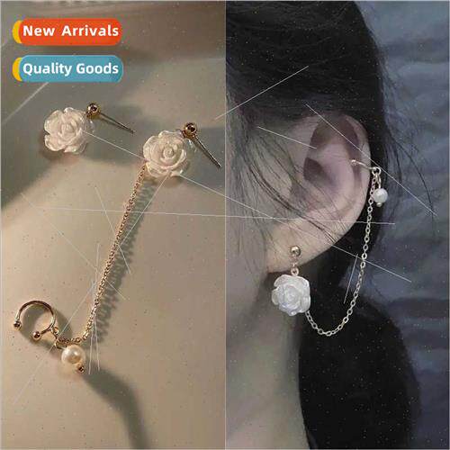 whe rose asymmetric ear bone clip one earrings retro court f