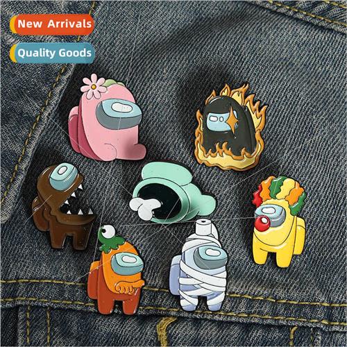 Europe Uned States new AmongUS game cartoon character brooch