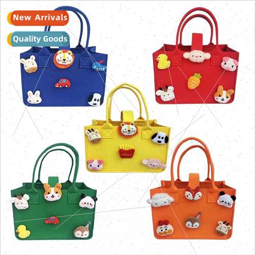 Cartoon Tote Felt Shopping Bag Baby Birthday Full Moon Accom