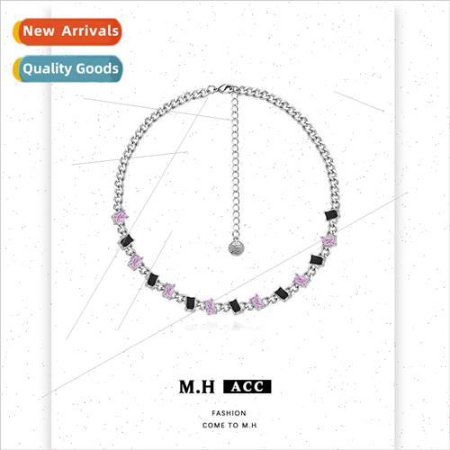 Colored Diamond Necklace Women che Premium Spice Girls Colla