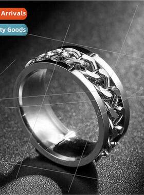 Stainless Steel Chain Ring Corkscrew Chain Turnable Rings