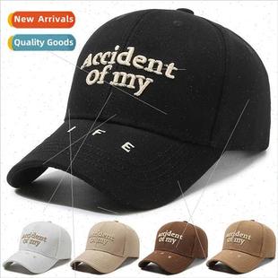 embroidery duck tongue Spring female new cap Korean Autumn