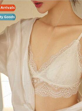 New sexy lace women silk lingerie French girls double-breast