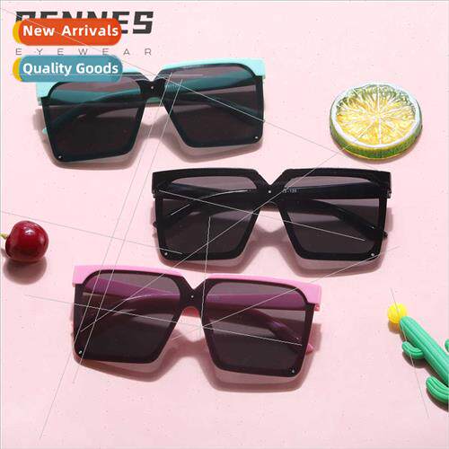 new imation eyebrow square frame one-piece children sunglass
