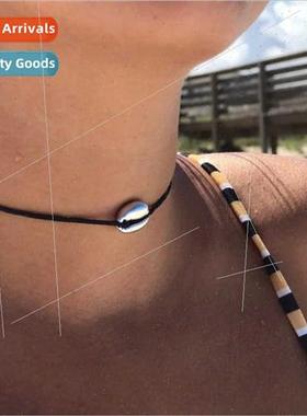 Europe simple hand-woven black rope bohemian fashion versati