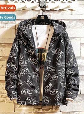 jacket tops 2019 fall new men large size loose hooded person