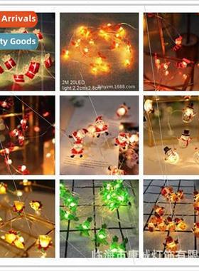 New led Christmas lights string santa holiday colorful light