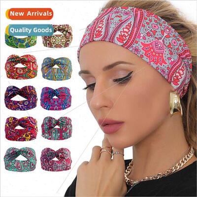 Yoga Headband Europe Bohemian Sports Headband Women Cashew F