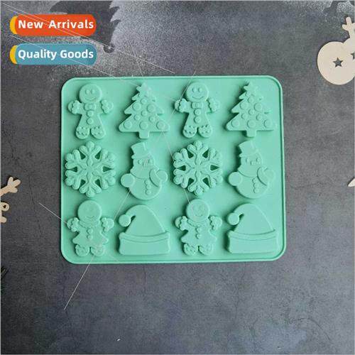 12 Christmas Snowflake Hats 245 Chocolate licone Moulded Can