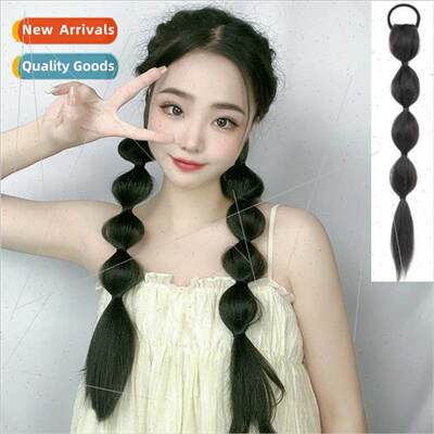 Ponytail wig women strap-on bubble ponytail new lantern high