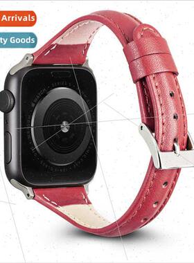 适用Apple SE/1/2/3/4/5/6/7 generation watch leather strap sm