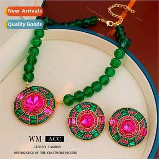 diamonds colorful Earrings earrings pin round Fren silver