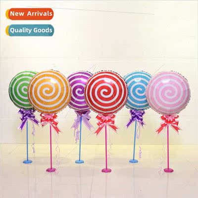 Candy Balloons New Round Lollipop Foil Balloon Table Float W