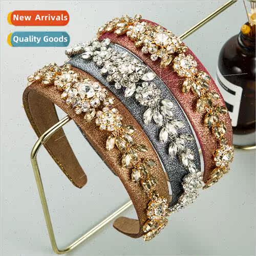Europe net fashion red  cloth hot gold super flash rhineston