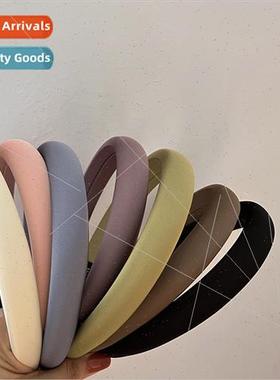 Hair bands to increase height skull solid color fabric spong