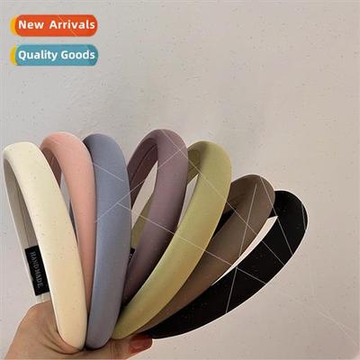Hair bands to increase height skull solid color fabric spong