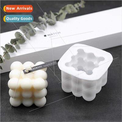 licone Rubik Cube Candle Molds Chocolate Cake Jelly Pudding