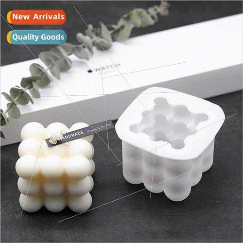 licone Rubik Cube Candle Molds Chocolate Cake Jelly Pudding