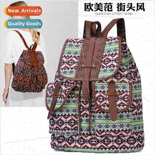 Ethnic retro floral pattern shoulder bag fashion women bag t