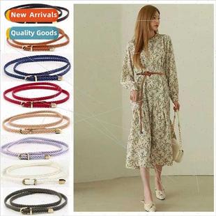 buckle ladies casual Summer versatile pin belt Spring thin