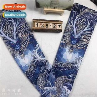 ice sleeve silk breathable driving Printed riding sunscreen