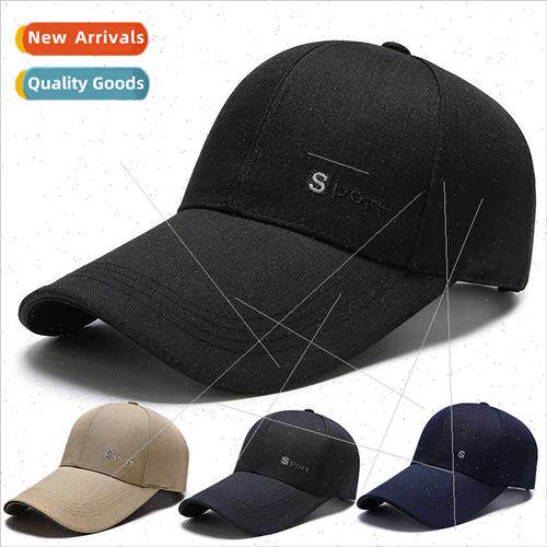 New men baseball cap fall hat men longer brim sun hat four s