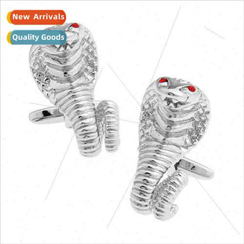 Animal Red Cobra Cufflinks Cufflinks French Buttons Gifts 适