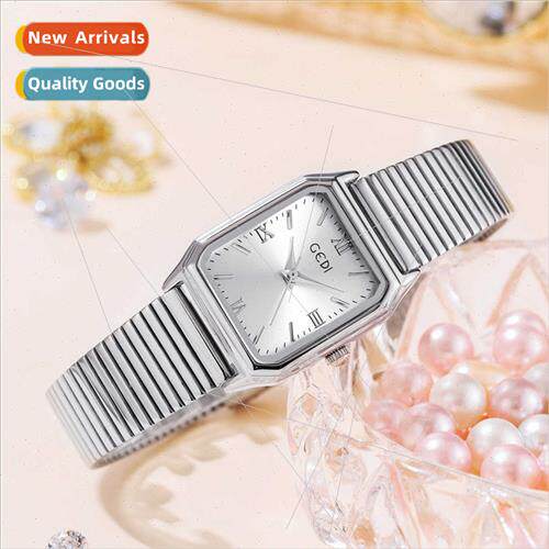 mple small square disk alloy women watch vintage Roman scale