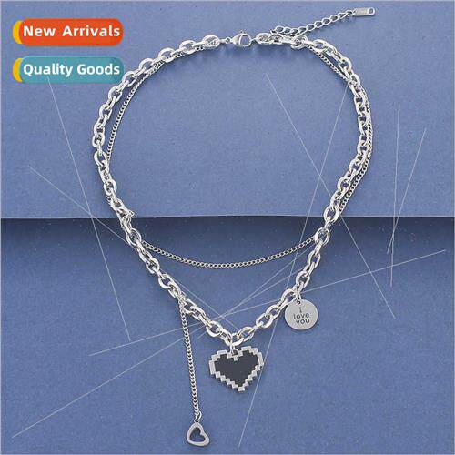 Multi-layer fashion heart-shaped chain jewelry tide female s