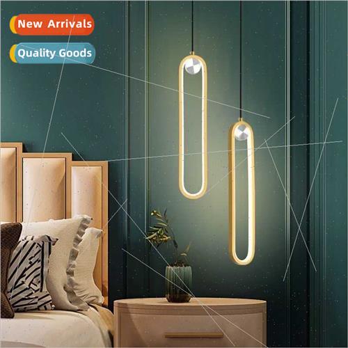 ving room TV background wall hanging wire lamp light luxury