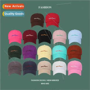 letters embroidery duck Spring cap fashion tongue sof summer