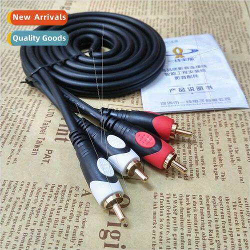 3 meters 2 to 2 RCA Double Lotus Audio Cable Computer Audio