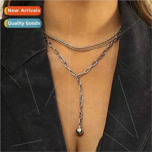 Europe vintage elegant exquise flat snake bone chain multi-l