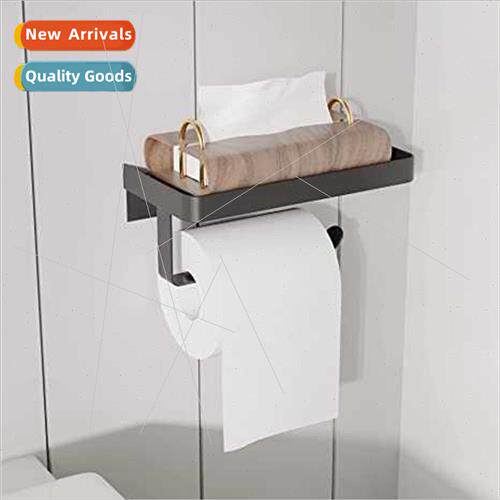 No-Punch 304 Toilet Paper Towel Holder wh Cell Phone Holder