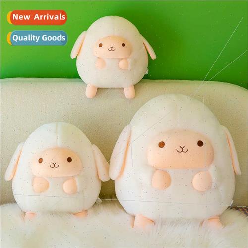 Cartoon lamb doughnut round sheep ragdoll doll sea plush dol