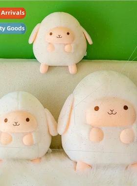 Cartoon lamb doughnut round sheep ragdoll doll sea plush dol