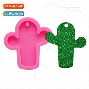 drip cactus candy silicone flip mirror mould diy keychain