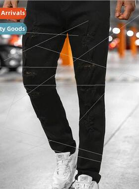 New spring ripped jeans black whe new wave jeans